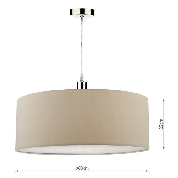 Ronda Ecru Faux Silk Easy Fit Shade 60cm - Image 4