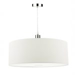 Ronda White Faux Silk Easy Fit Shade 60cm