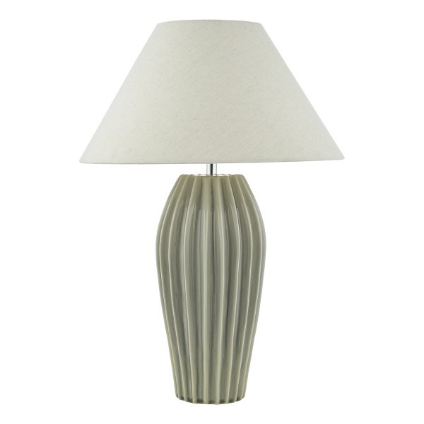 Rosario Table Lamp Grey Crackle Glaze Base Only - Image 3