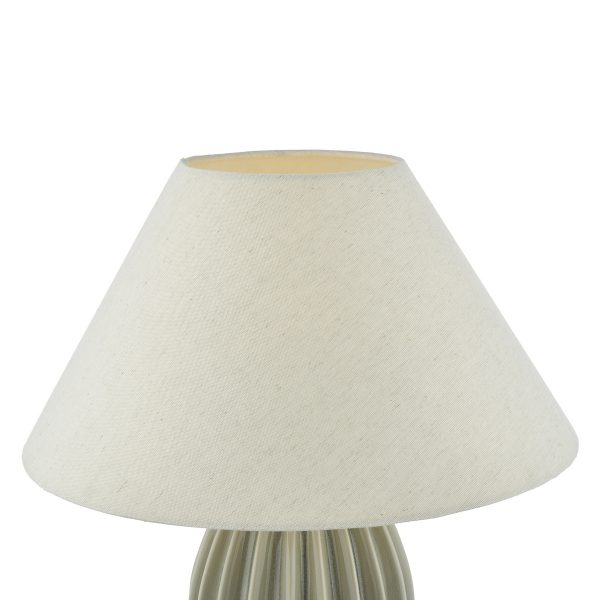 Rosario Table Lamp Grey Crackle Glaze Base Only - Image 4