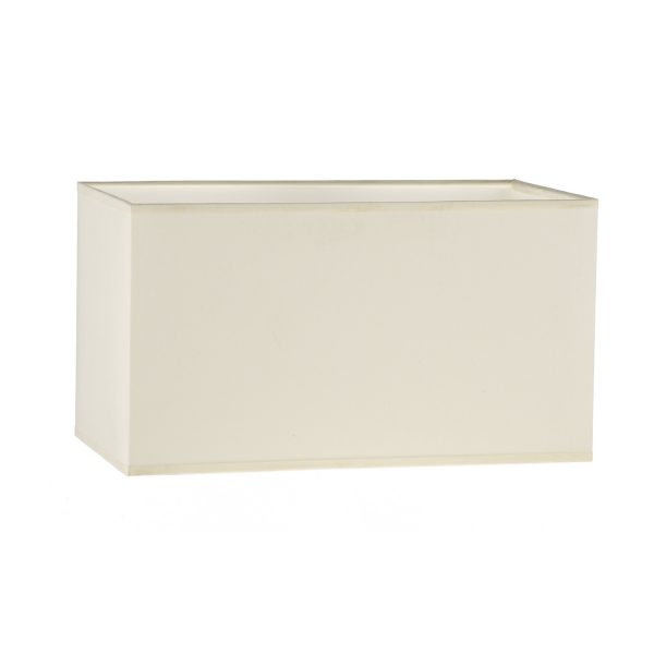 S1021 Cream Cotton Rectangle Shade 34CM