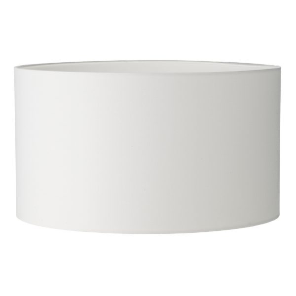 Tuscan Ivory Cotton Drum Shade 40cm