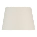 S1099 Cream Cotton Tapered Drum Shade 45cm