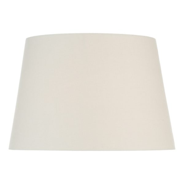 S1099 Cream Cotton Tapered Drum Shade 45cm