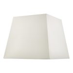 S1101 Ivory Faux Silk Tapered Square Shade 37cm