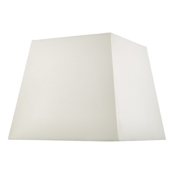 S1101 Ivory Faux Silk Tapered Square Shade 37cm
