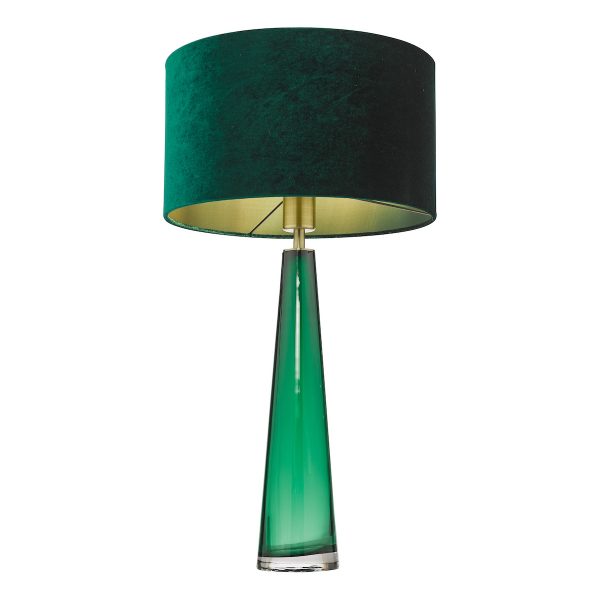 Samara Table Lamp Green Glass Base Only - Image 3
