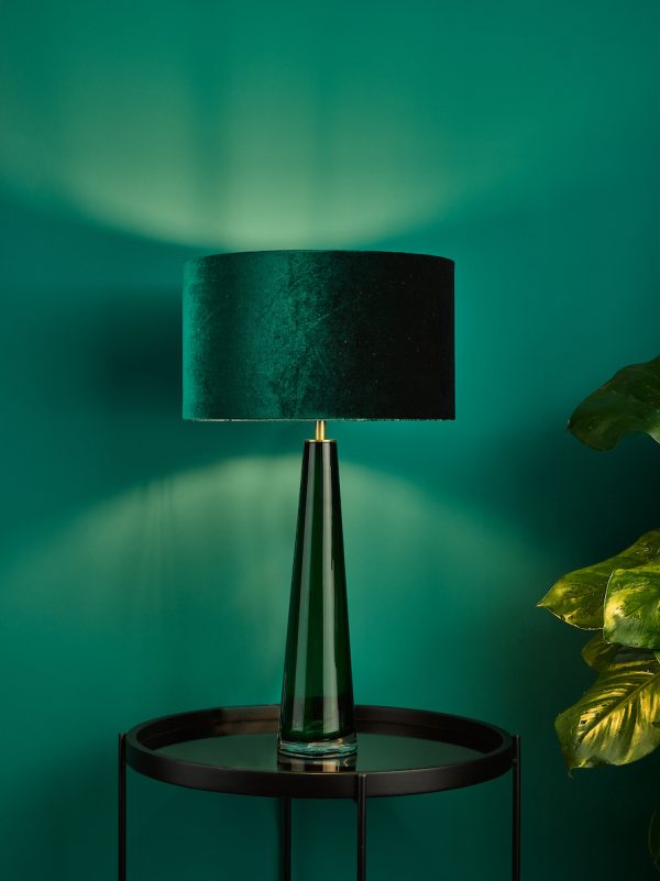 Samara Table Lamp Green Glass Base Only - Image 5