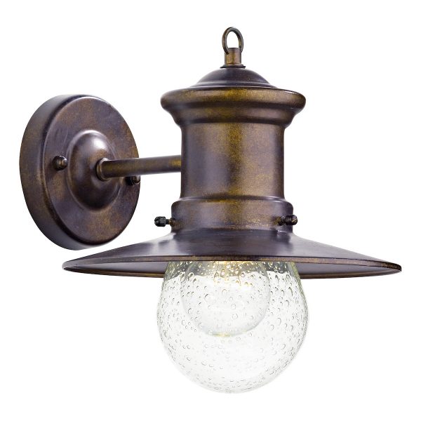 Sedgewick Outdoor Wall Light Bronze Glass IP44