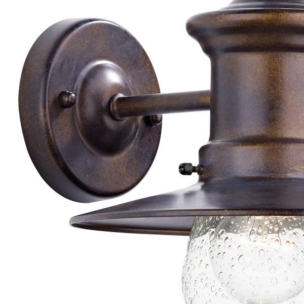 Sedgewick Outdoor Wall Light Bronze Glass IP44 - Image 2