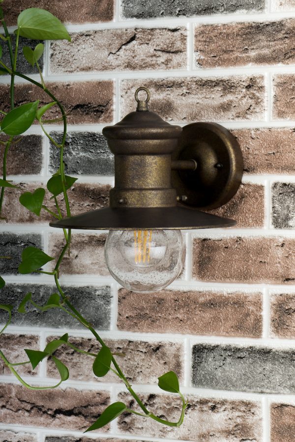 Sedgewick Outdoor Wall Light Bronze Glass IP44 - Image 5