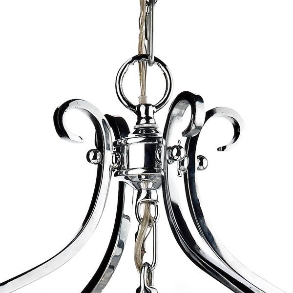 Senator 3 Light Pendant Polished Chrome - Image 2