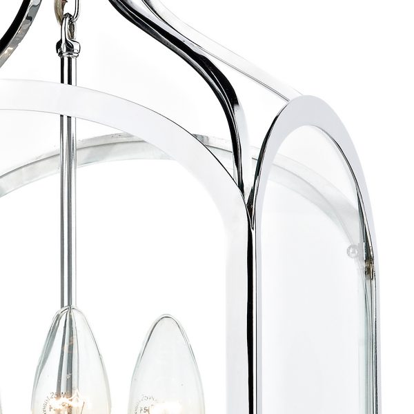 Senator 3 Light Pendant Polished Chrome - Image 4