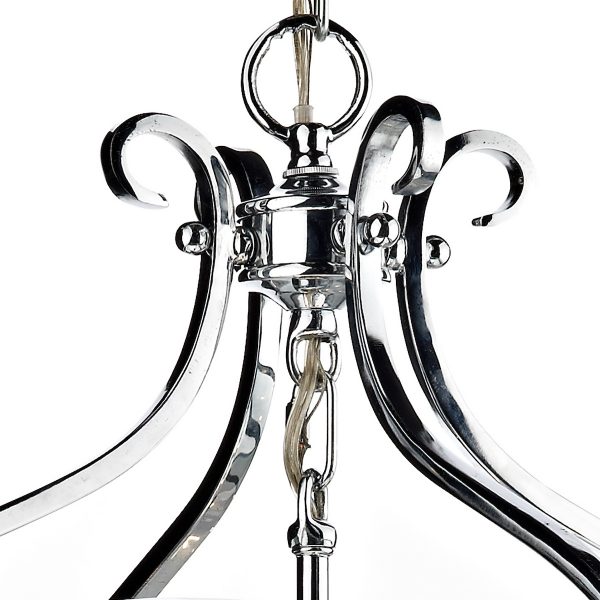 Senator 6 Light Pendant Polished Chrome - Image 2