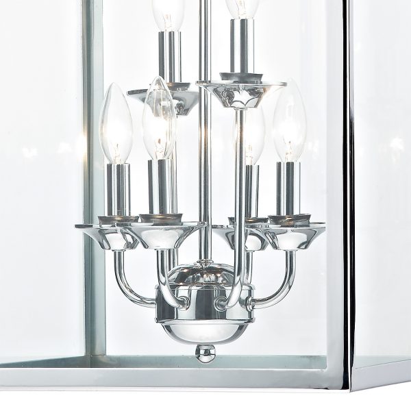 Senator 6 Light Pendant Polished Chrome - Image 4
