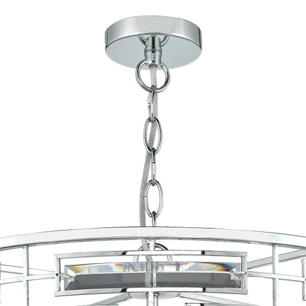 Seville 6 Light Pendant K9 Crystal Polished Chrome - Image 5