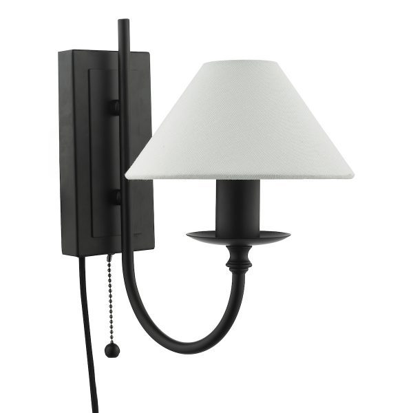 Sivan Wall Light Matt Black With Shade - Image 2
