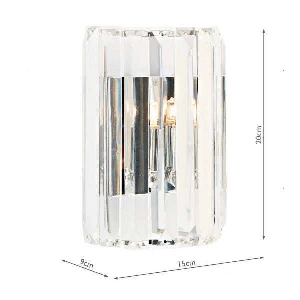 Sketch Wall Light Polished Chrome Crystal - Image 5