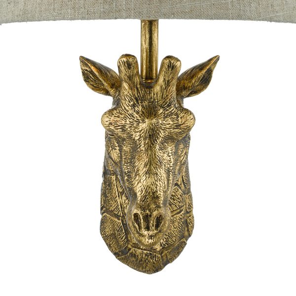 Sophie Giraffe Wall Light Gold With Shade - Image 4