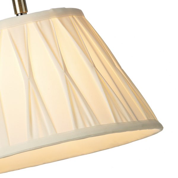 Suffolk Rise & Fall Table Lamp Antique Brass With Shade - Image 4