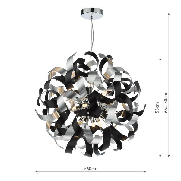 SWASH 9 Light Polished Chrome Suspension Only - Image 8