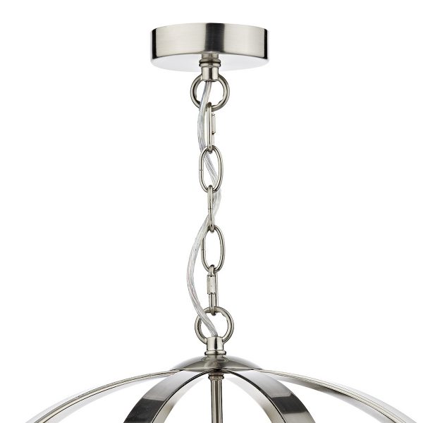 Symbol 3 Light Pendant Satin Chrome - Image 3