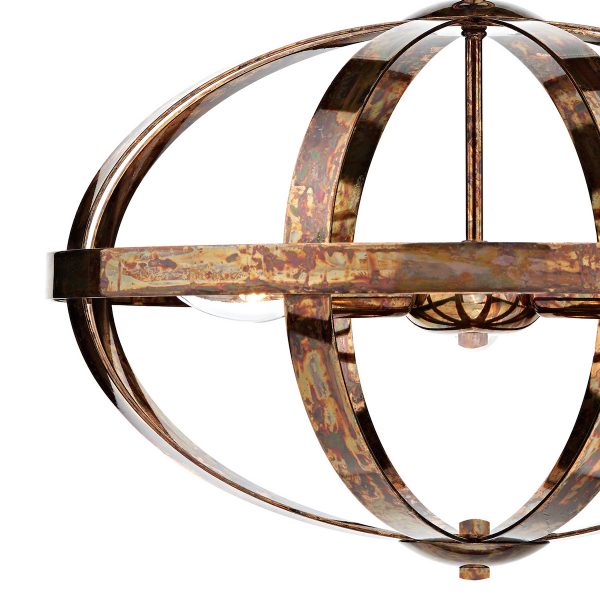 Symbol 3 Light Pendant Petrol Copper - Image 3