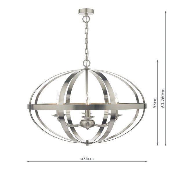 Symbol 6lt Pendant Satin Chrome - Image 8