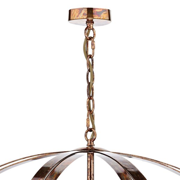 Symbol 6 Light Pendant Petrol Copper - Image 2