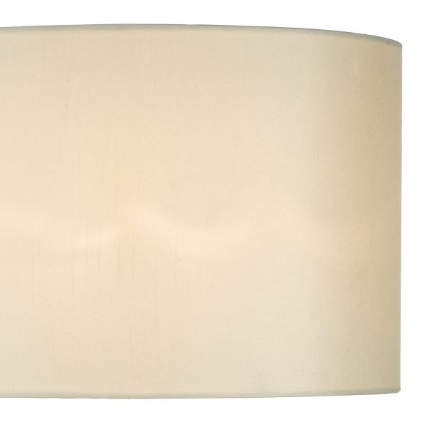 Syracuse White Faux Silk Oval Shade 40cm - Image 3