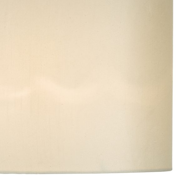Syracuse White Faux Silk Oval Shade 40cm - Image 4