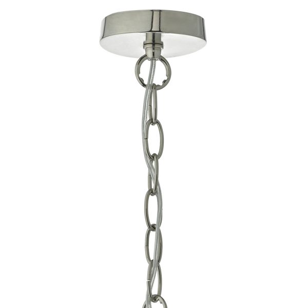 Tamara Pendant Satin Nickel & Ribbed Glass - Image 4