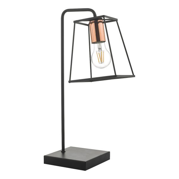 Tower Table Lamp Black & Copper - Image 2