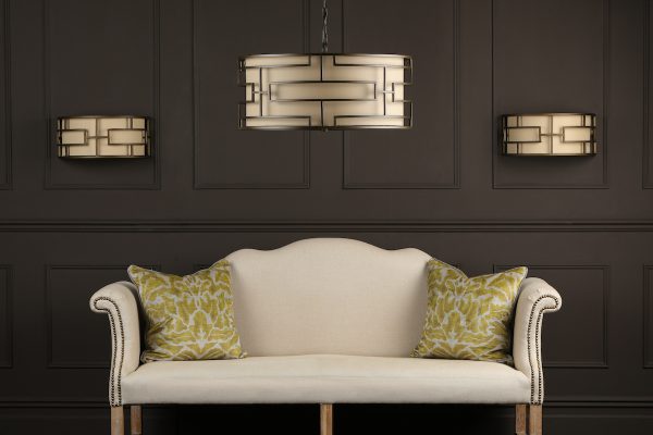 Tumola 2 Light Wall Light Bronze With Shade - Image 3