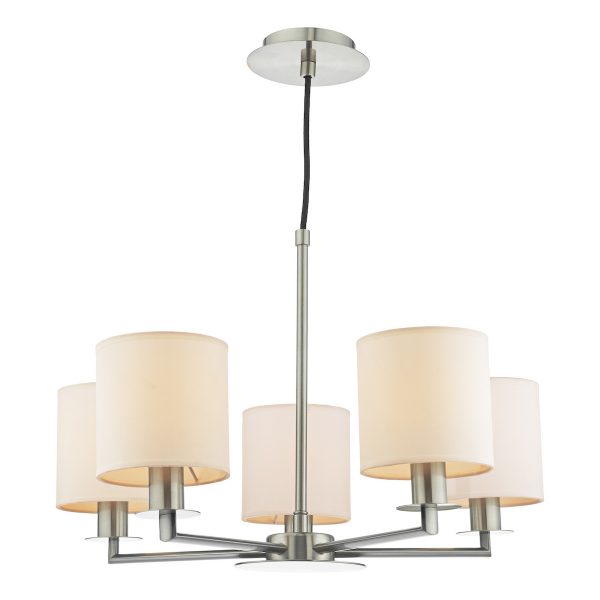 Tyler 5lt Pendant Satin Nickel Fitting Only - Image 2