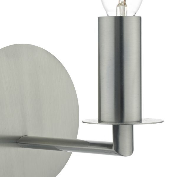 Tyler Wall Light Satin Nickel Fitting Only - Image 4