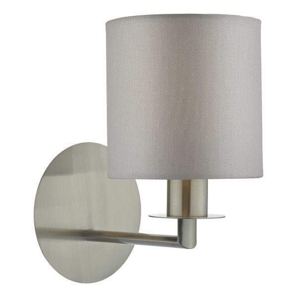 Tyler Wall Light Satin Nickel Fitting Only - Image 5