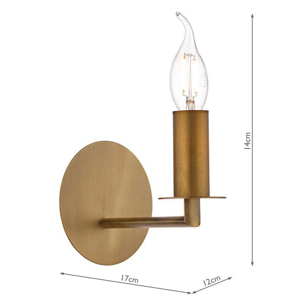 Tyler Wall Light Bronze Fitting Only - Image 5