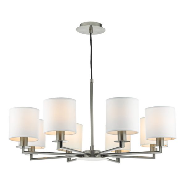 Tyler 8lt Pendant Satin Nickel Fitting Only - Image 2