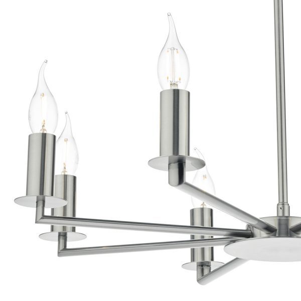 Tyler 8lt Pendant Satin Nickel Fitting Only - Image 4