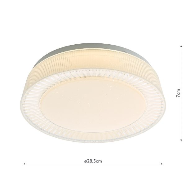 Udell Flush White Acrylic LED - Image 6
