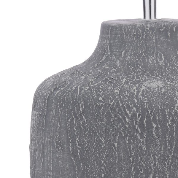 Udine Table Lamp Textured Grey Base Only - Image 3