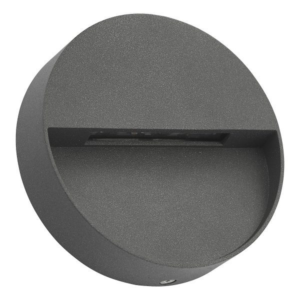 Ugo Outdoor Wall Light Round Eyelid Anthracite IP65 LED - Image 2