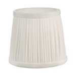 Ulyana Ivory Faux Silk Pleated Shade 14cm