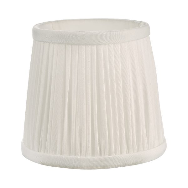 Ulyana Ivory Faux Silk Pleated Shade 14cm