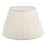 Ulyana Ivory Faux Silk Pleated Shade 35cm