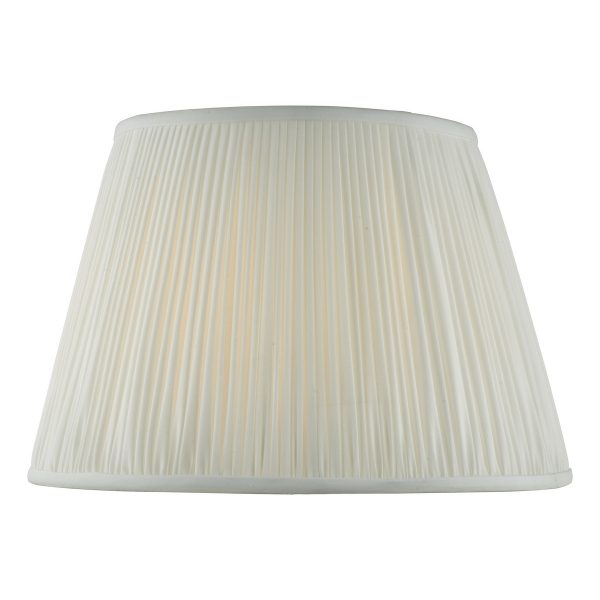 Ulyana Ivory Faux Silk Pleated Shade 35cm - Image 2