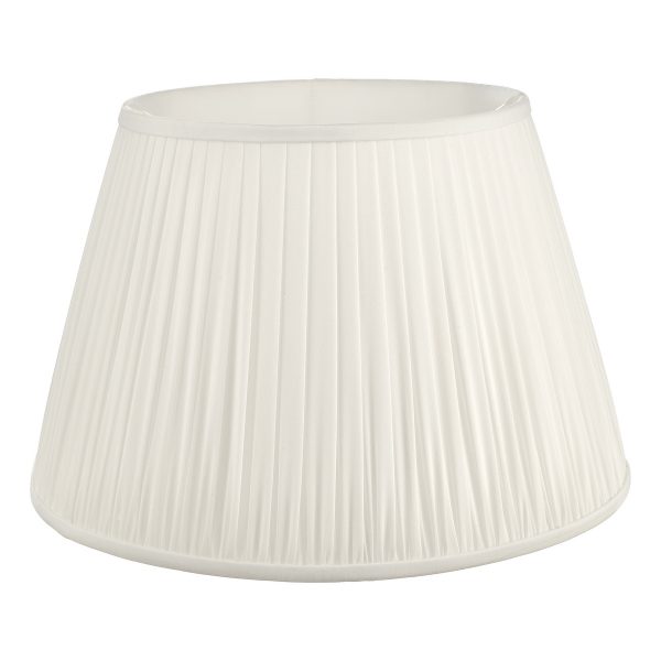 Ulyana Ivory Faux Silk Pleated Shade 45cm - Image 2