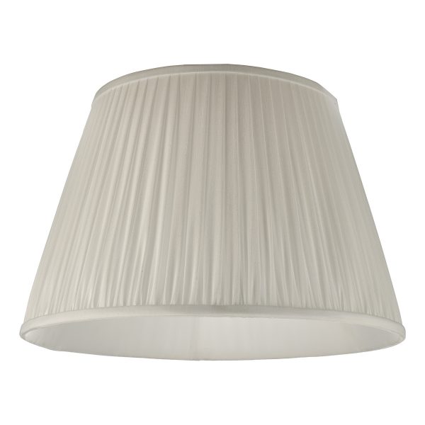 Ulyana Ivory Faux Silk Pleated Shade 45cm - Image 3