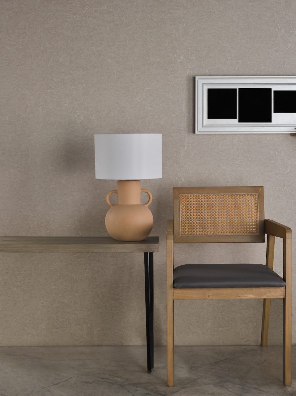 Urn Ceramic Table Lamp Terracotta With Shade - Image 7